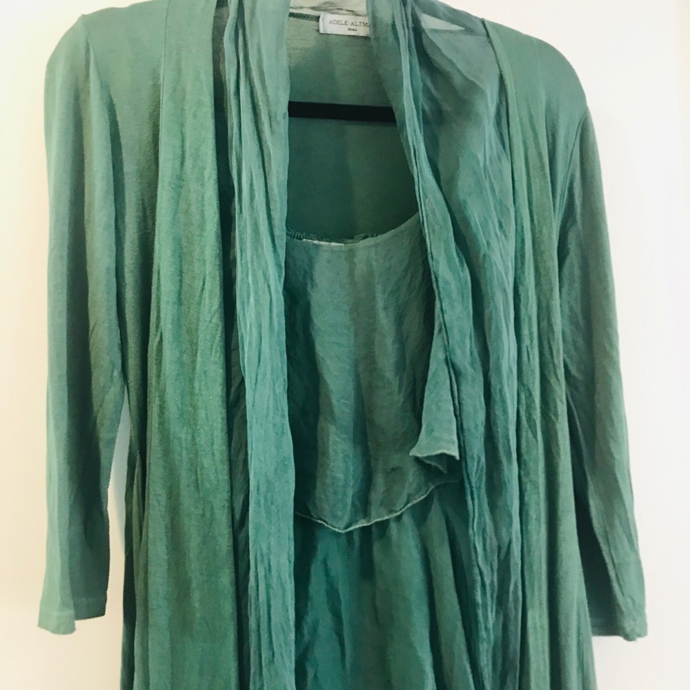 Adele Altman 2 pieces Dark Green women dress - Picture 3 of 7